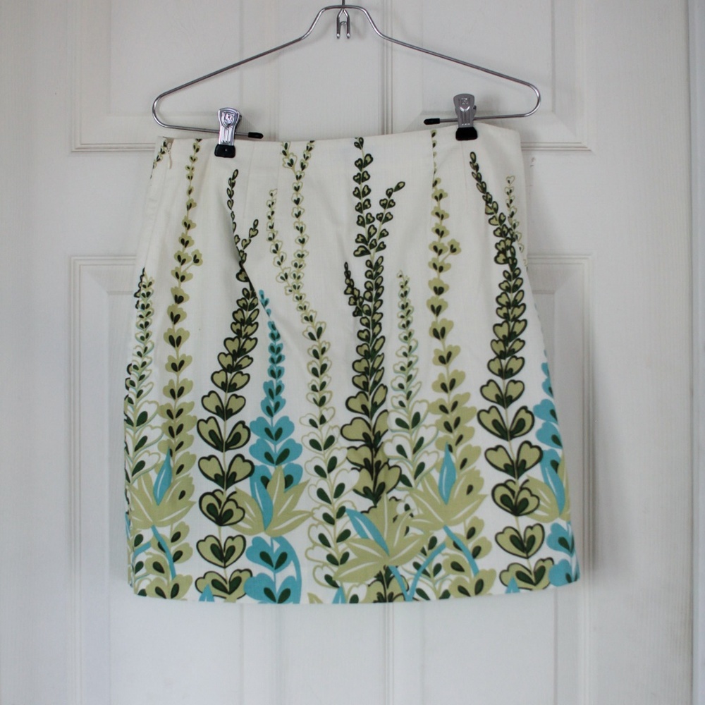 LOFT Floral Skirt Size 6 - Picture 4 of 7